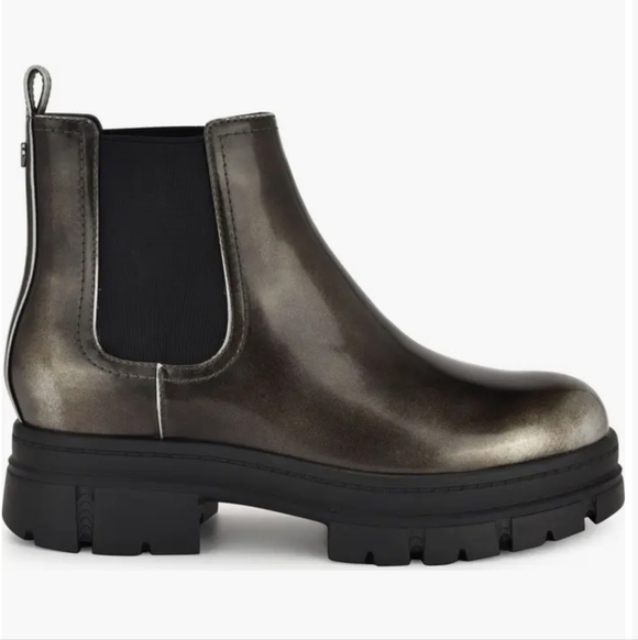 Nine West Kimma Pewter Chelsea Boots Sz 7.5 - Picture 1 of 9